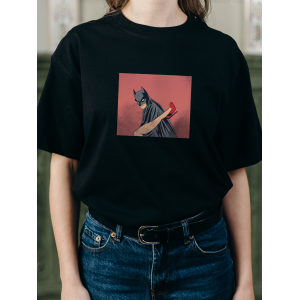 Tricou Batman și un picior de fată